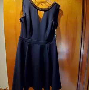 XOXO Large beaded back cut out dress